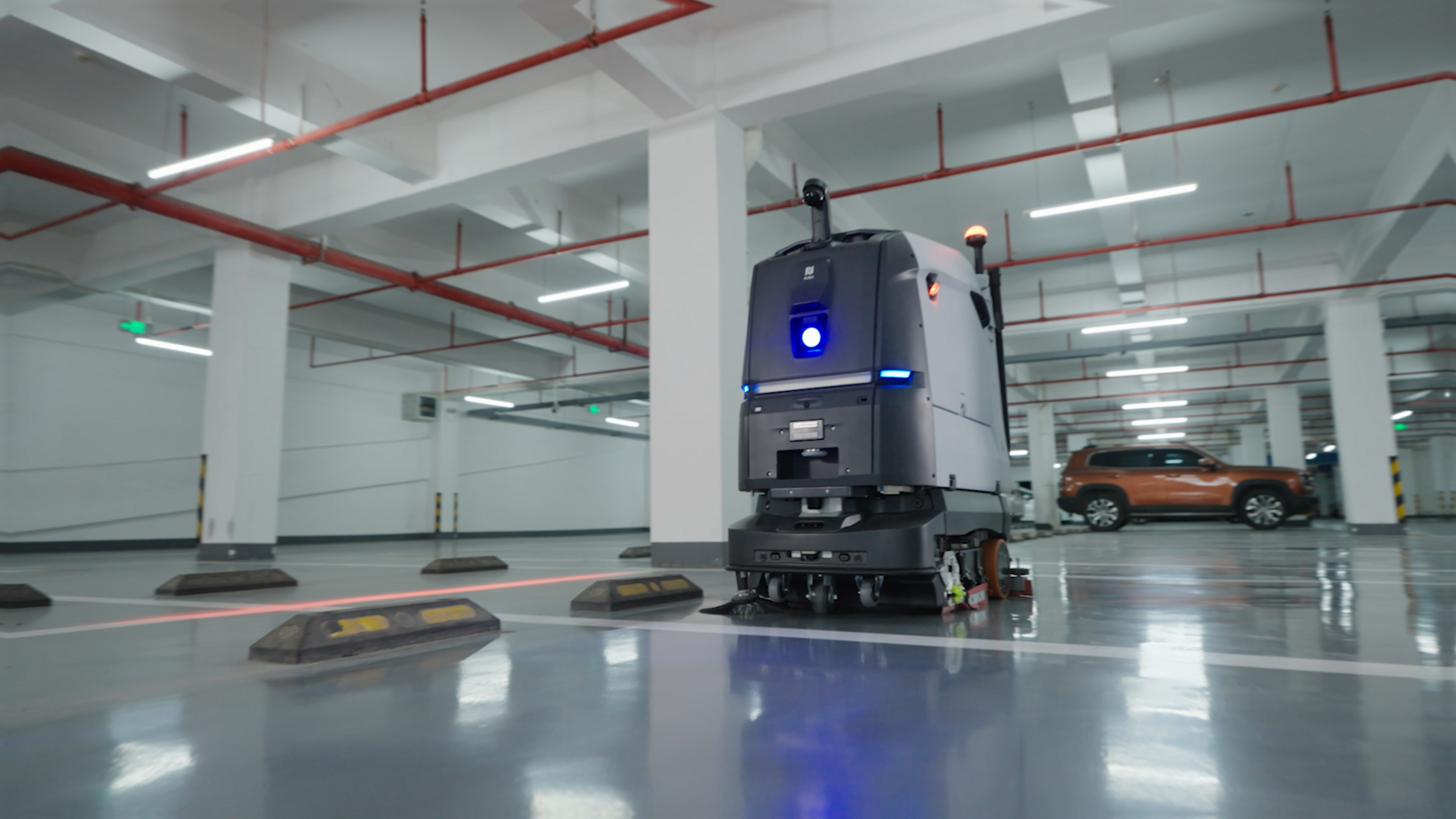 Pudu BG1 Series | Large Commercial Scrubber-Dryer Robot