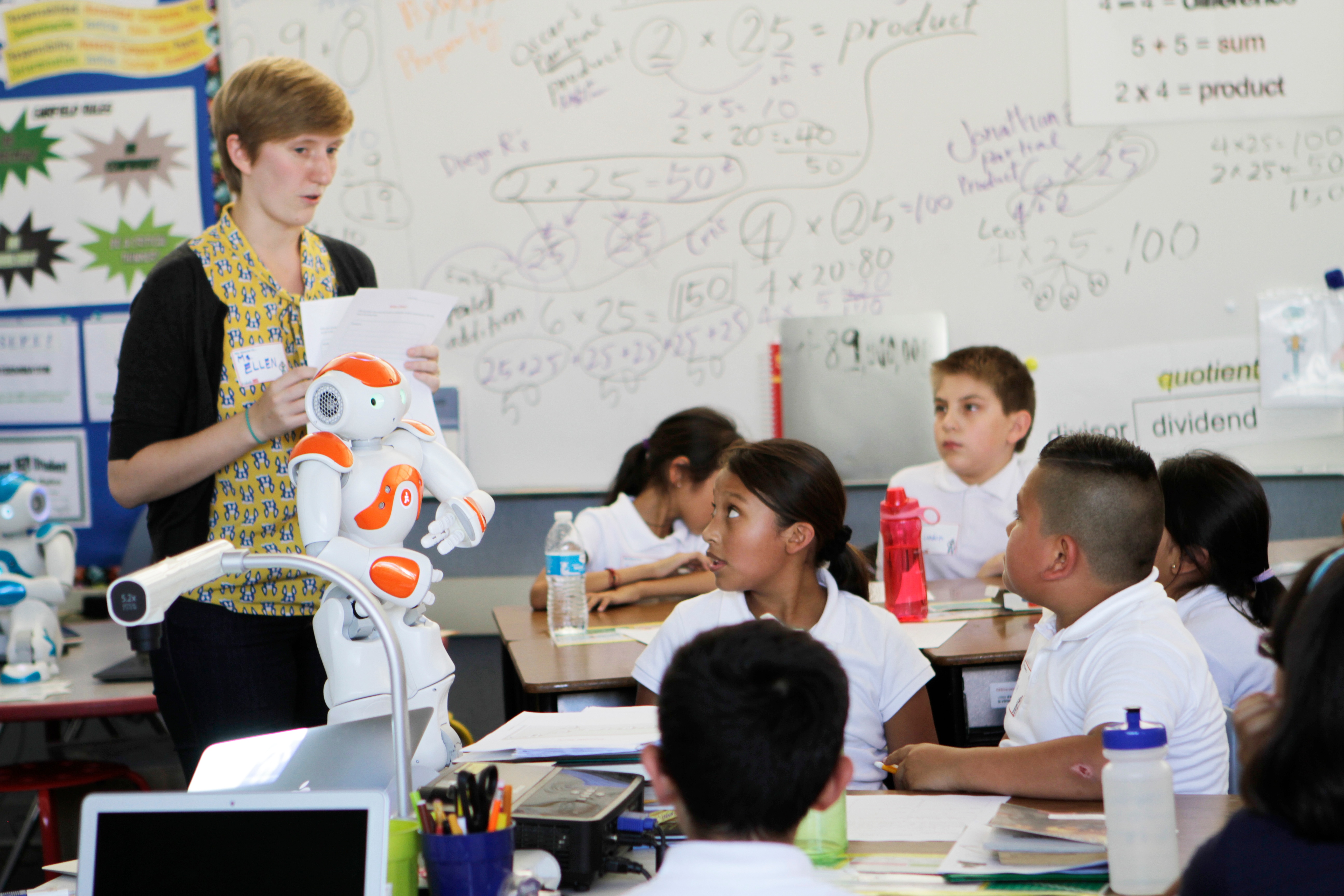 Teacher with NAO robot-1