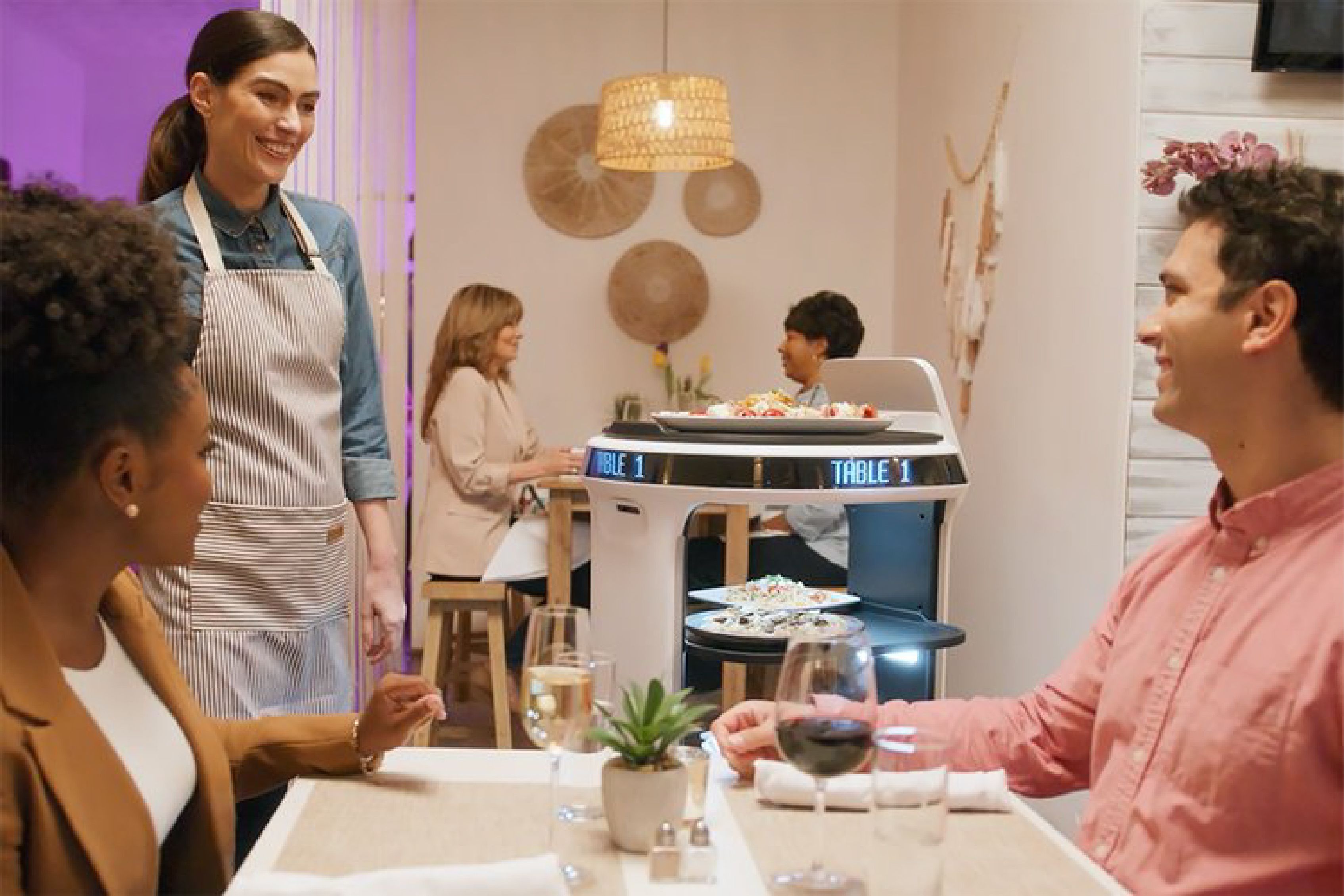 stock de robots de restaurante