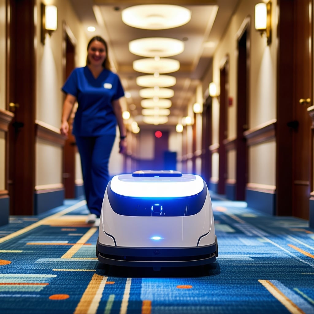 What are the most affordable cleaning robot solutions for hotels