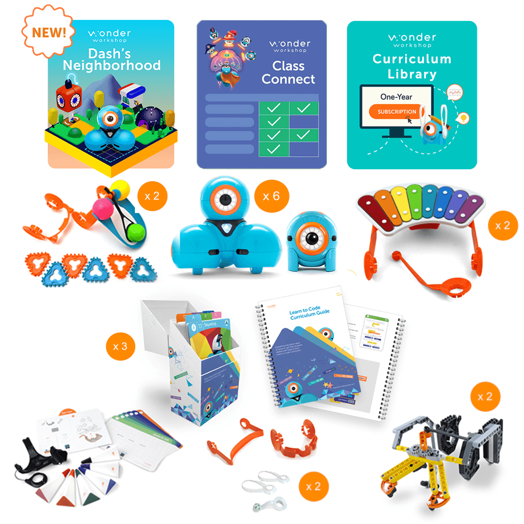 Dash and Dot  K–5 Classroom Pack with Class Connect