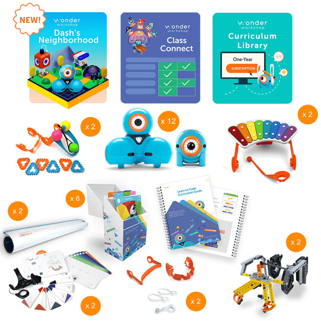 Dash and Dot K–5 Tech Center Pack with Class Connect