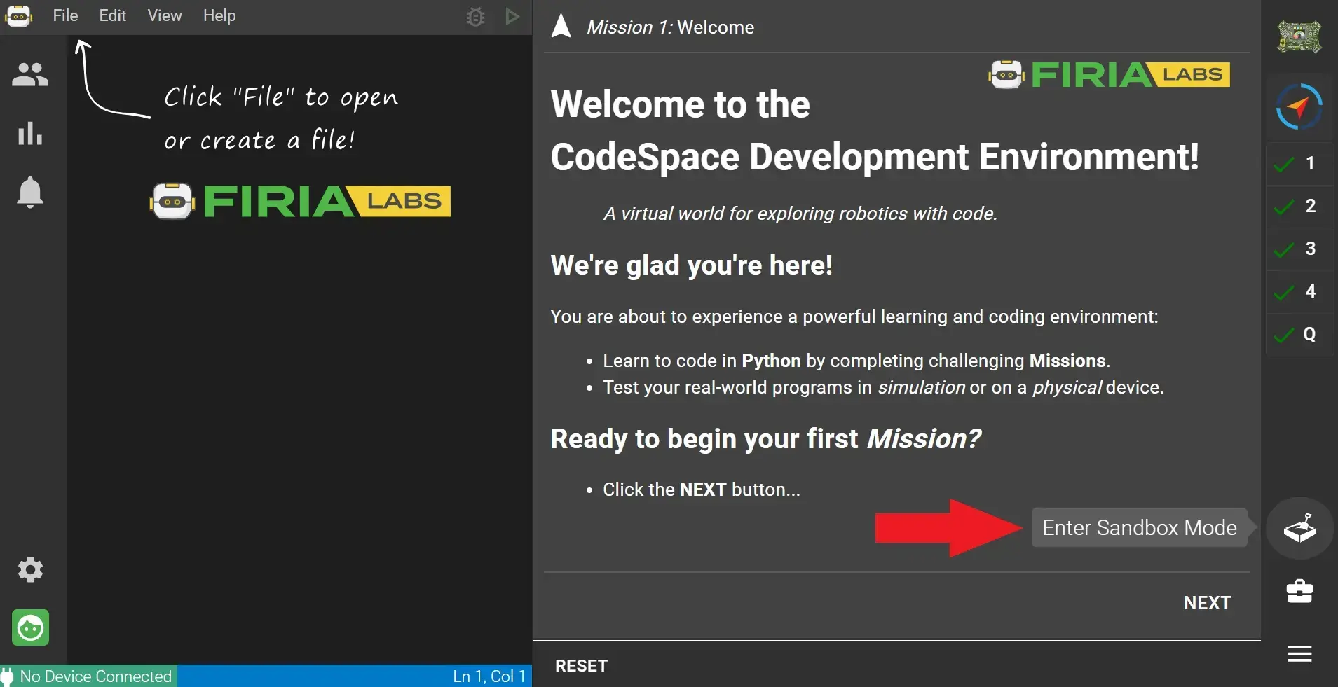 Firia Labs CodeSpace