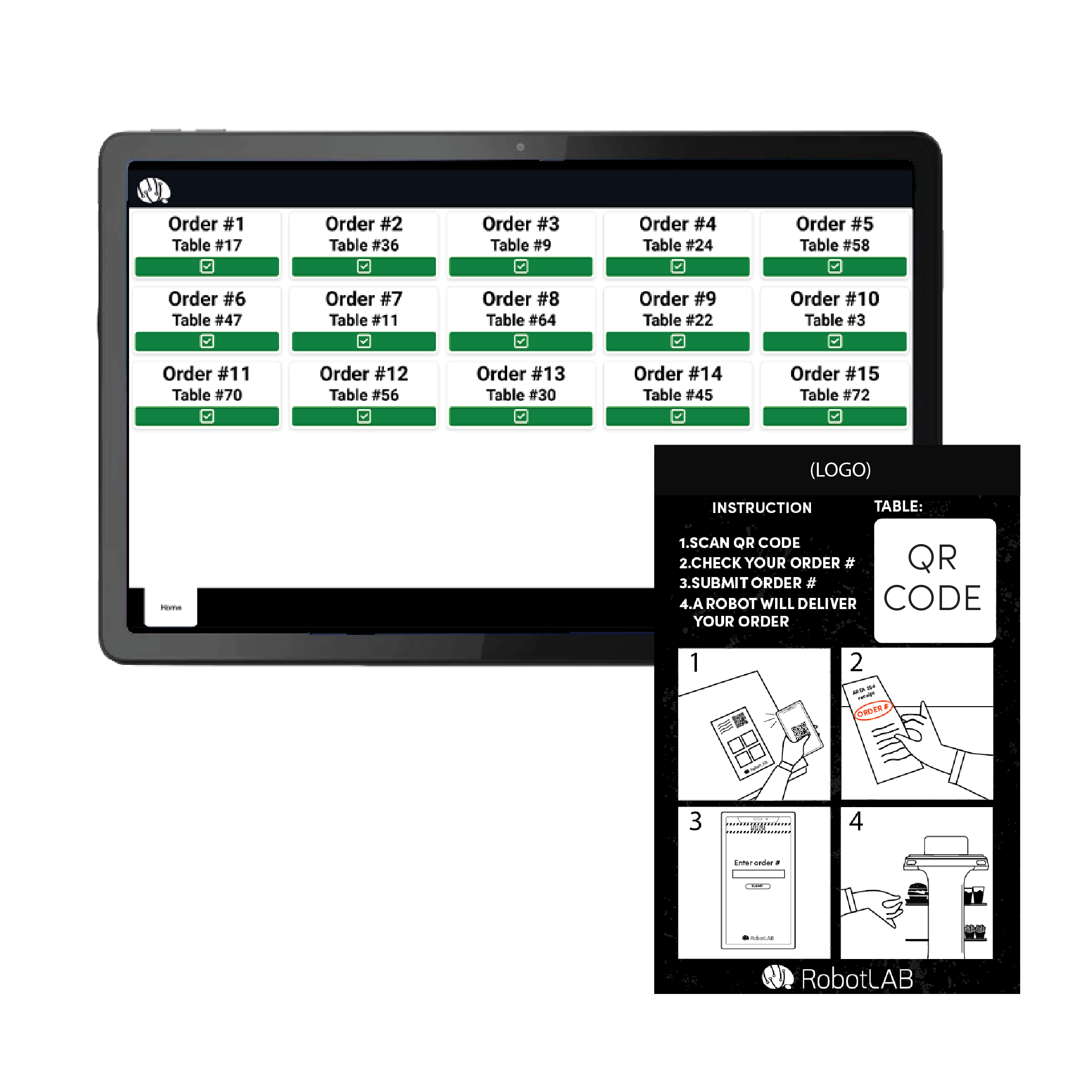 Serveswift QR Automated Robot Delivery System