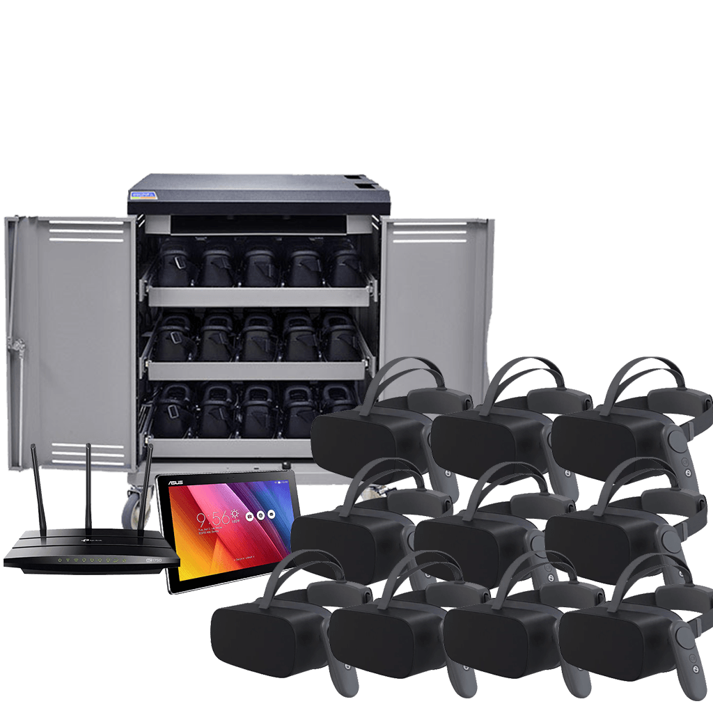 Virtual Reality Kit for classroom with Charging Cart Advanced Pack